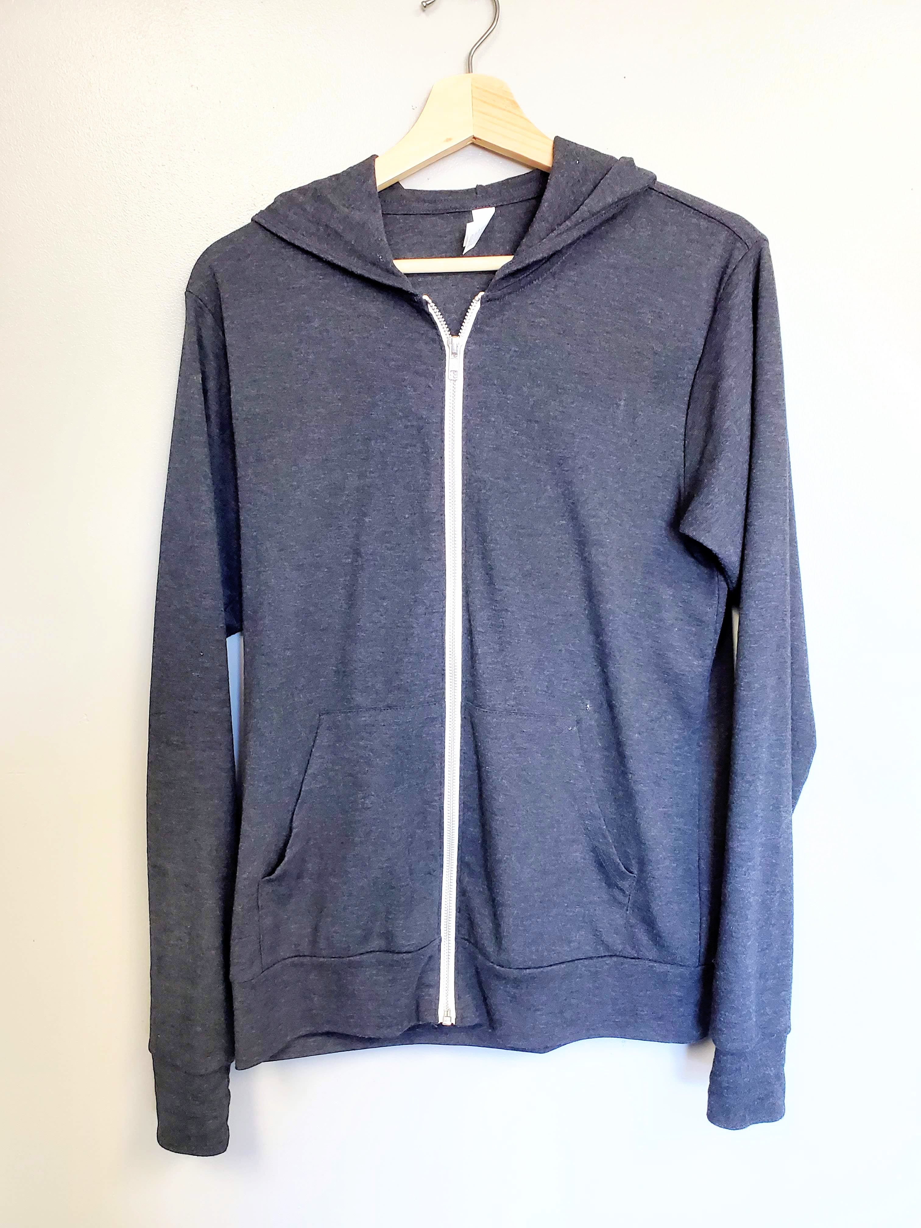 Thin hoodie zip up sale